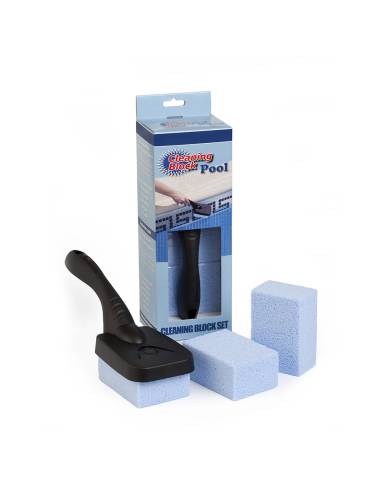 Set 3 cleaning block piscina com cabo em caixa individual