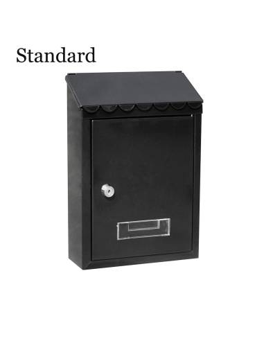 Caixa de correio em aço modelo standard preto
