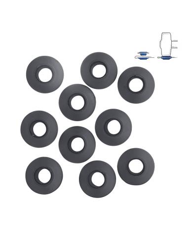 Conjunto de 10 anillas de plástico para toldos y lonas ø2,8x0,7cm benson