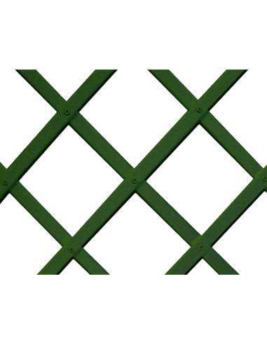Trelliflex celosia de plastico 0,5x1,5m color verde perfil de listones 22x6mm nortene
