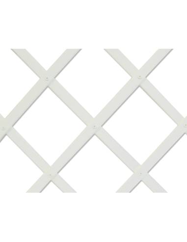 Trelliflex treliça de plástico 0,5x1,5m cor branco perfil de laminas 22x6mm. nortene
