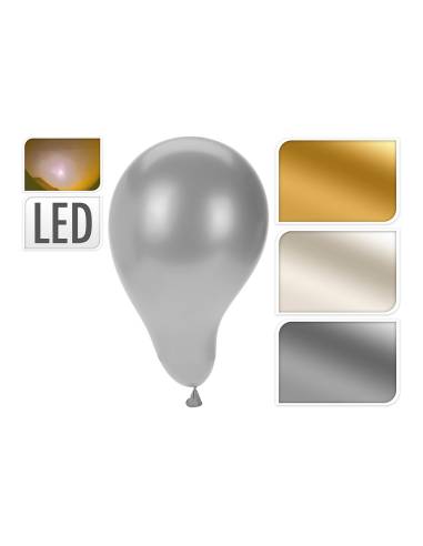 Globo con luces led pack 3 unidades