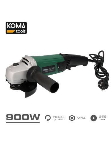 Amoladora electrica 900w ø115mm 40x22cm koma tools