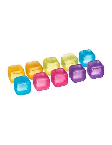 Pack 10 cubinhos de plástico