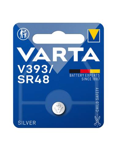 Micro pila boton varta silver sr48 - v393 1,55v (blister 1 unid) ø7,9x5,4mm