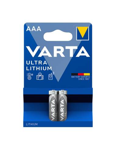 Pila varta ultra lithium aaa - lr03 (blister 2 unid) ø10,5x44,5mmi