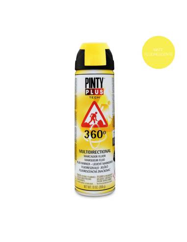 Pintura en spray pintyplus tech 650cc marcador 360° amarillo t146