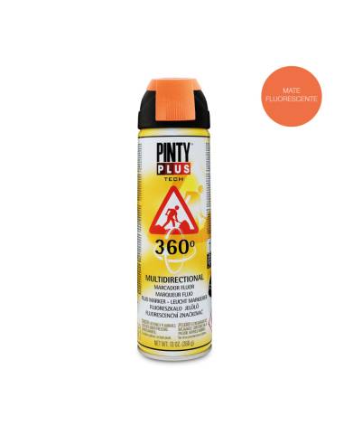 Pintura em spray pintyplus tech 650cc marcador 360° laranja t143