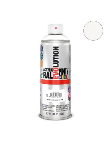 Pintura em spray pintyplus evolution 520cc ral 9010 branco puro mate