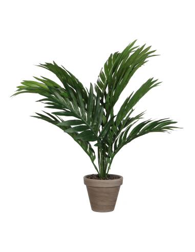Palmeira amarela ou areca pvc com vaso cinzento d11.5cm-h45xd60cm