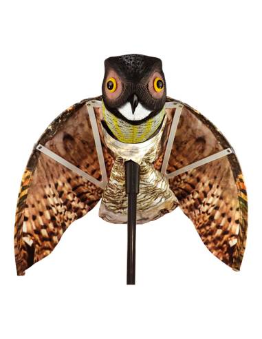 Buho auyenta aves. con alas 80x65cm multicolor. edm