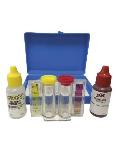 Kit test para piscinas cloro - ph- alcalinidad edm
