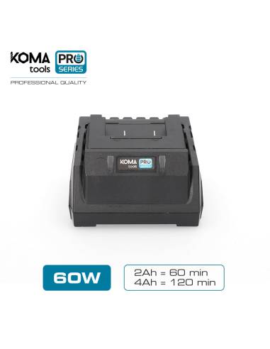 Carregador bateria 60w koma tools pro series battery