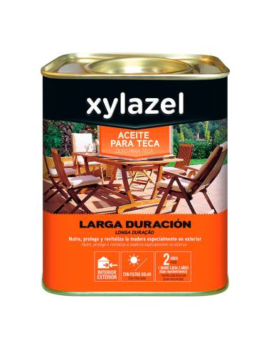 Xylazel aceite para teca larga duracion color nogal 0.750l 5396296