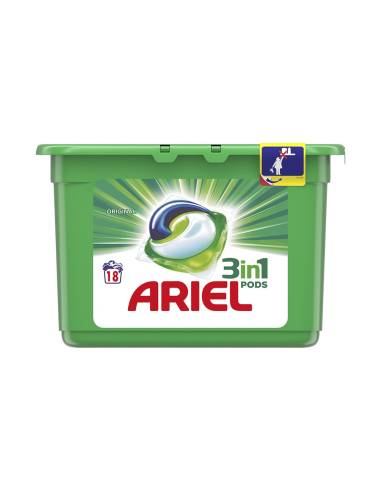 Ariel cláusulas 3 em 1 regular 18 doses detergente para roupa