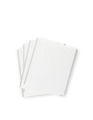 Pack 4 fieltros blanco sinteticos adhesivos 100x85mm plasfix inofix