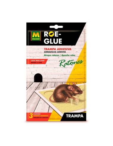 Roe-glue ratoeira adesiva para ratos 3 unid. 231185 massó
