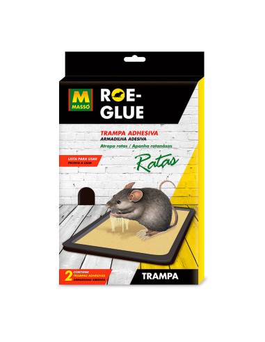 Roe-glue trampa adhesiva ratas 2 unid. 231556 massó
