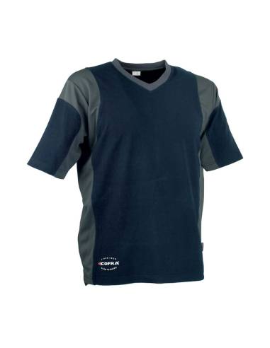 Camiseta java azul marino/gris oscuro cofra talla s