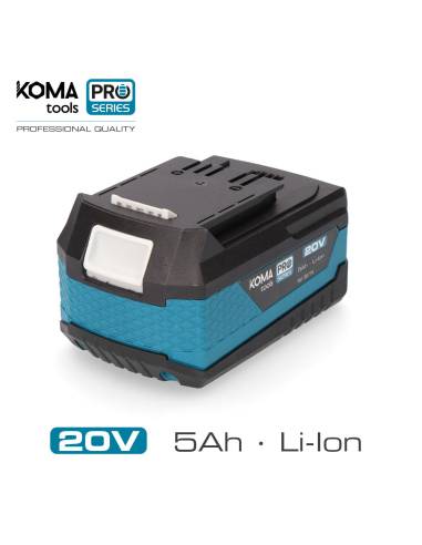 Bateria li-ion 20v 5.0a 7,5x11,7x6,3cm koma tools pro series battery
