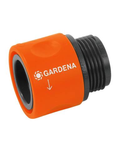 Conector de rosca macho de 26,5 mm (3/4") para mangueira ao adaptador de (blister) gardena