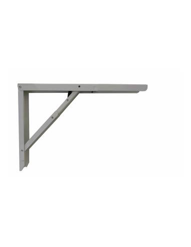 Esquadro de aço dobrável abat-table prata 30x40cm