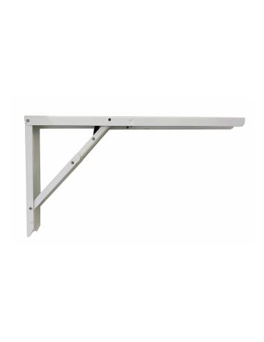 Esquadro de aço dobrável abat-table branco 30x52cm