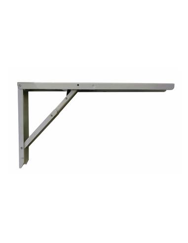 Esquadro de aço dobrável abat-table prata 30x52cm