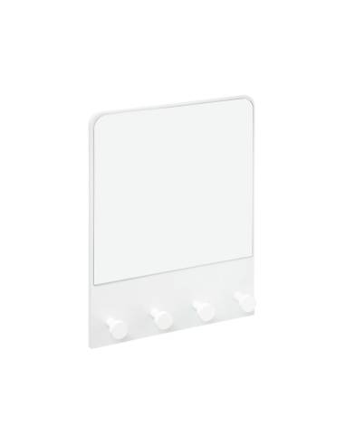 Espejo de pared con colgador color blanco 50x37x6cm