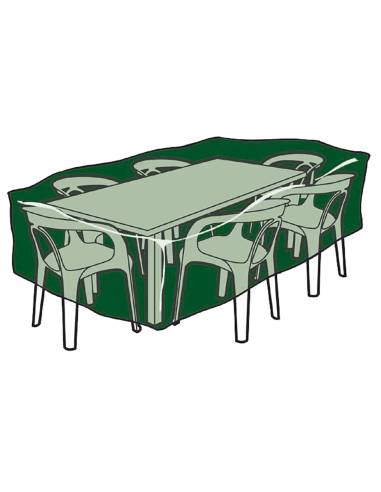 Funda de protección. cubre mesa y sillas 143x225x90cm 240gr/m²