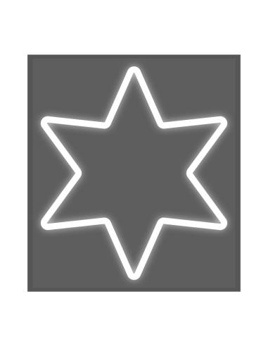 Figura estrella flexiled 80cm blanca