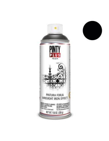 Pintura en spray pintyplus tech pintura forja 520cc negro fj104