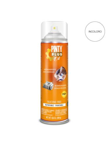 Pintyplus oil desmoldeante antiproyecciones de soldadura sin siliconas spray 650 cc