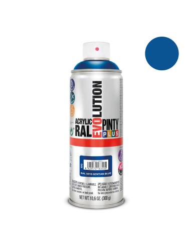 Tinta em spray pintyplus evolution 520cc ral 5010 azul genziana