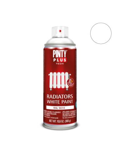 Pintura en spray pintyplus tech blanco radiador ral 9010 spray 520 cc