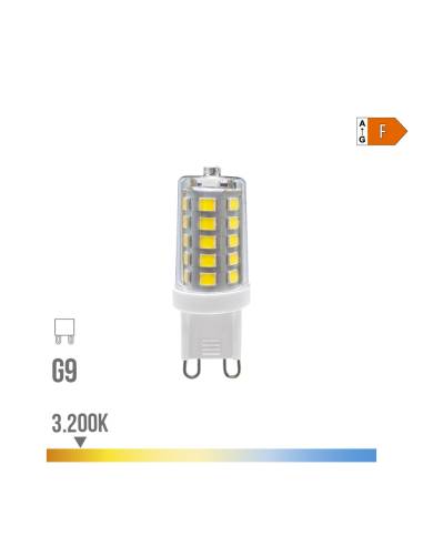 Bombilla g9 led 3w 260lm 3200k luz cálida regulable ø1,65x4,9cm edm