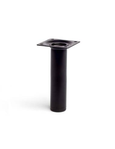 Pata cilíndrica de acero en color negro mod. 401g. dimensioones ø3x15cm 2-401g.150.03 rei