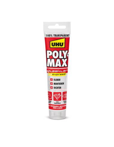 Uhu poly max® vidro express 115g ref. 6310615
