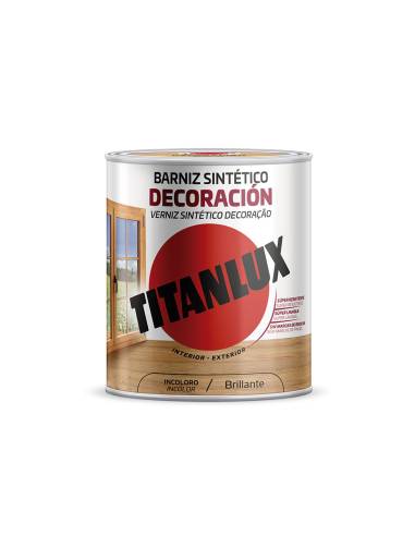 Verniz sintético decoração brilhante incolor 250ml titanlux m10100014