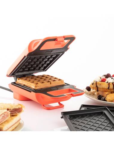 Máquina de waffles/tostas 2 em 1, 600w v0103346 innovagoods