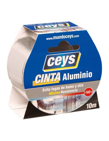 Ceys fita alumínio rolo 10m x 50mm. 507616