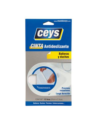 Ceys tiras antidesliz bañeras trans 507615