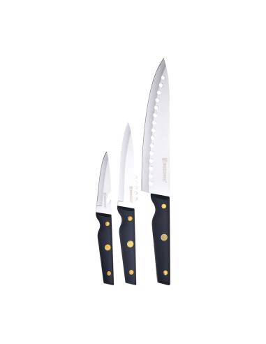 Set 3 unid. cuchillos acero inox. pro reeco bg41026dbl bergner