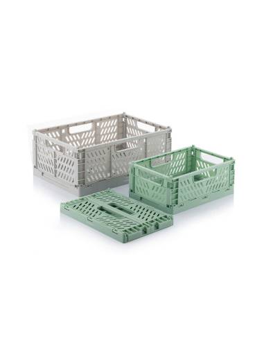 Kit de 3 caixa organização dobráveis e apilháveis boxtor v0103244 innovagoods