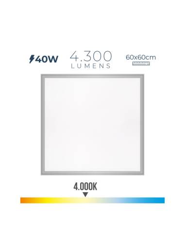 Painel de led 40w 4300lm ra80 60x60cm 4000k luz do dia edm