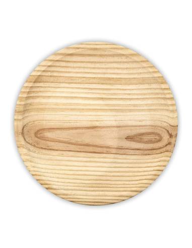 Plato de madera especial pulpo 22cm fm