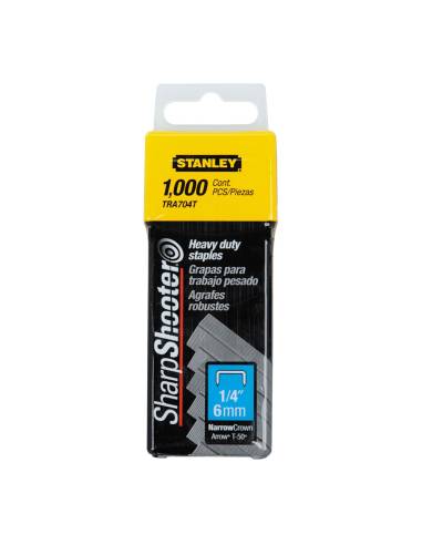 Caixa 1000 agrafos tipo g (4/11/140) 6mm 1-tra704t stanley