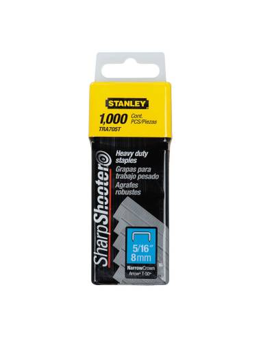 Caja 1000 grapa tipo g (4/11/140) 8mm 1-tra705t stanley