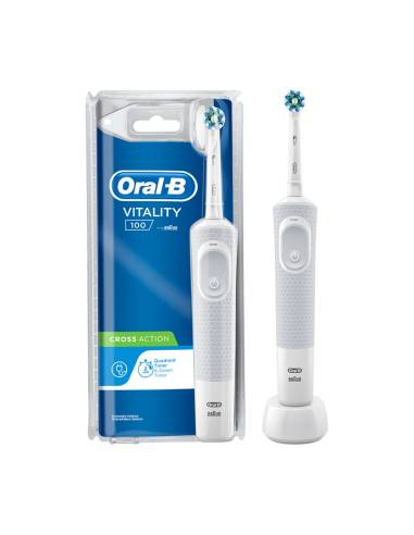 Escova de dentes elétrica oral-b vitality white cross action