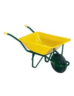 Carretilla Obra Amarilla Metálica Desmontada
